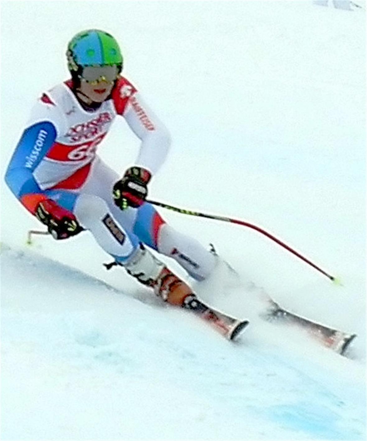 Lars Rösti, der Sieger der Bronze-Medaille beim zweiten Riesenslalom.