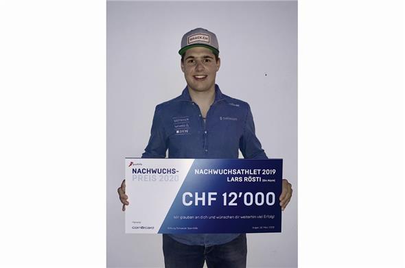 Lars Rösti setzte sich im Online-Voting gegen vier weitere nominierte Top-Nachwuchsathleten durch.