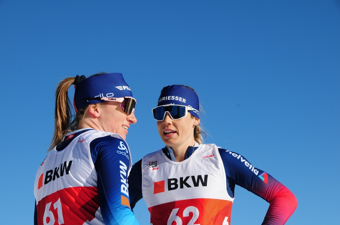 Laurien van der Graaff (Startnummer 62) im Gespräch mit Nadine Fähndrich.