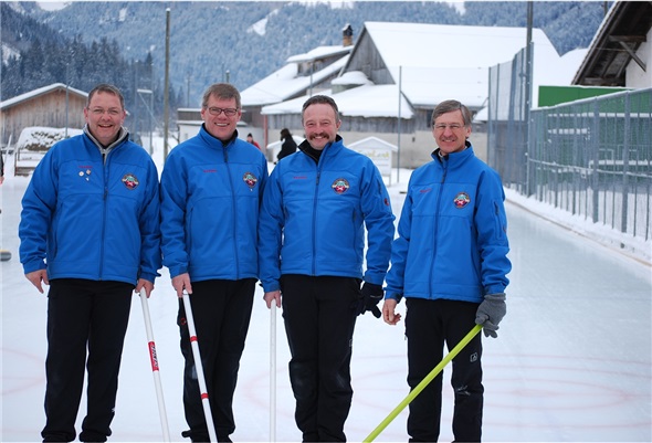 Lenk 1 Mobi,der 5 rangierte an der Openair SM 2010 an der Lenk, mit v.l.n.r., Markus Laub, Hansjörg Schneider, Peter Bigler, Heinz Sahli.