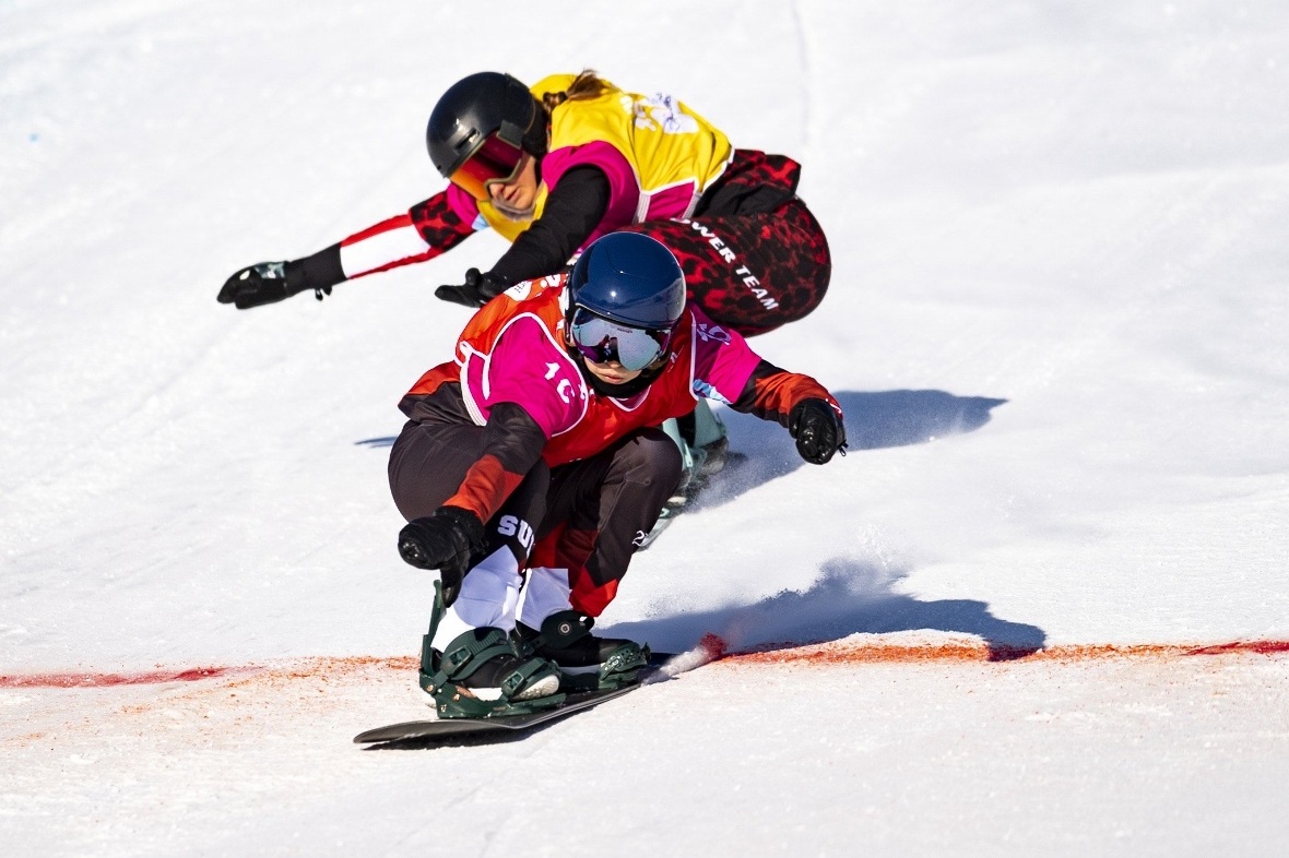 Léonie Wiedmer, vorne, wurde Fünfte bei den Youth Olympic Games.