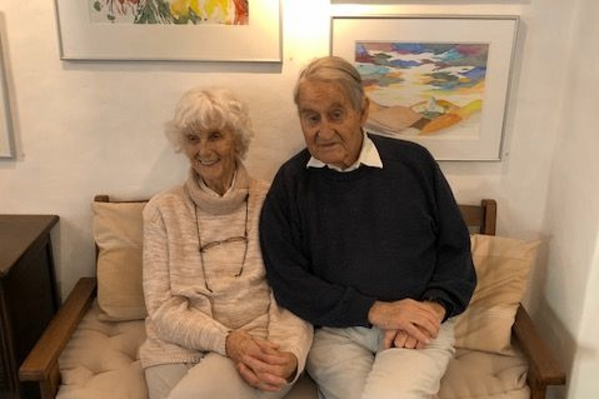 Lilly und Andreas Zimmerli, zufrieden mit der Arbeit der Aussteller.