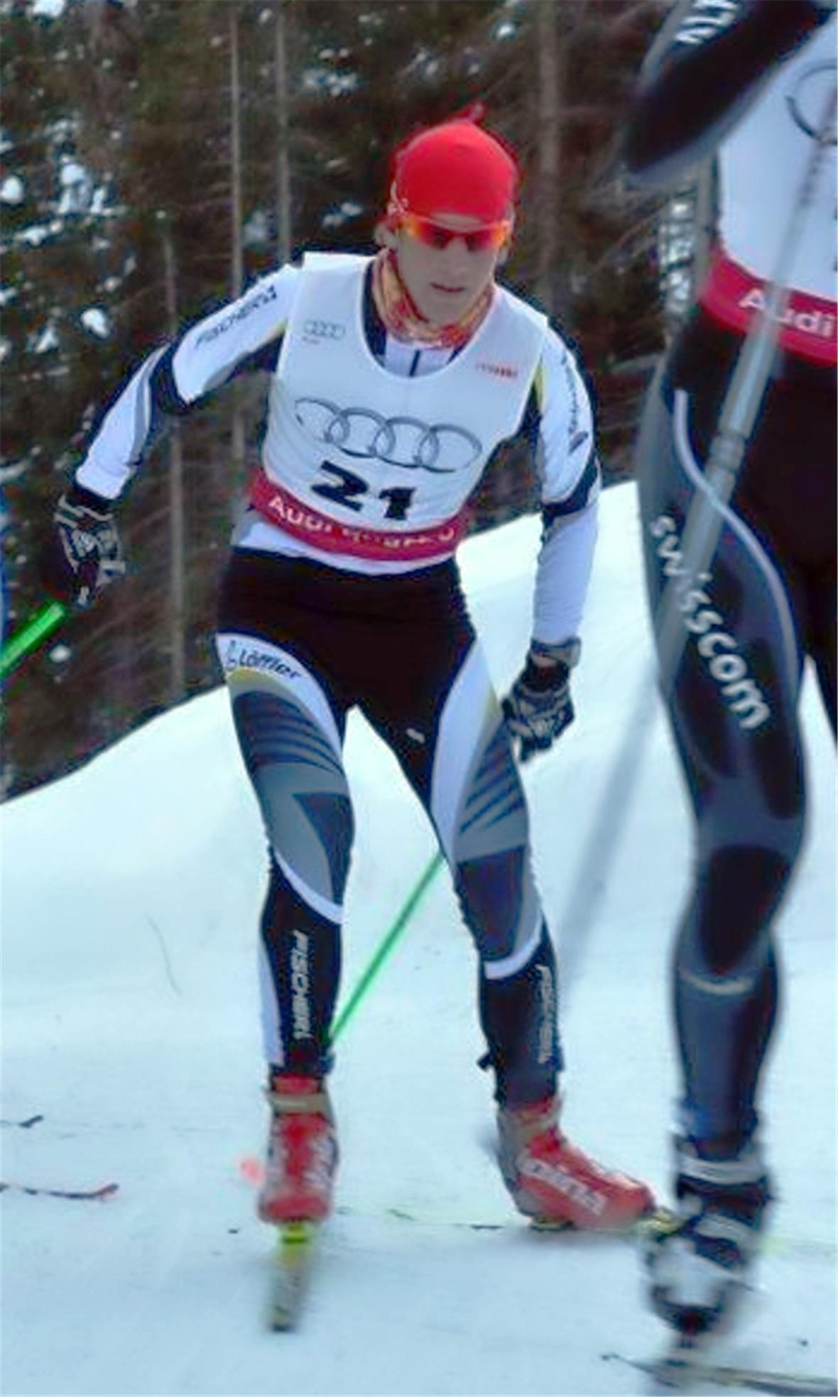 Lukas Kurt (Nr. 21) im Einsatz.