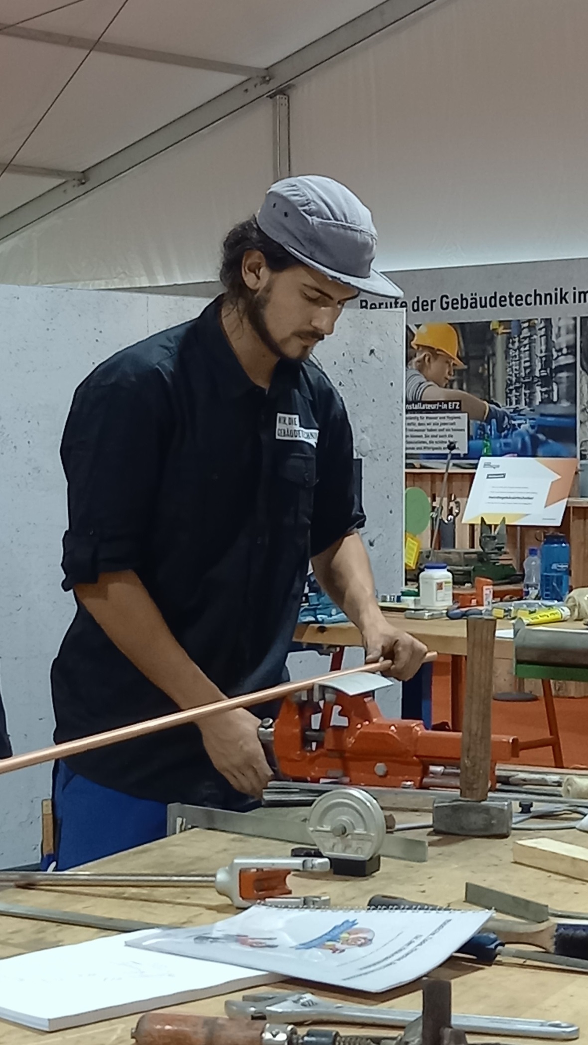 Lukas Pfäffli während der Berufsmeisterschaft