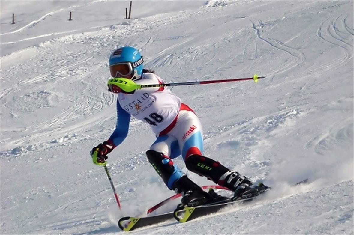 Mädchen JO 2, 2. Rennen: Corina Ueltschi aus Zweisimmen.