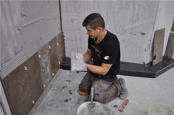 Mättel Kropf bei der Vorbereitung zu China.