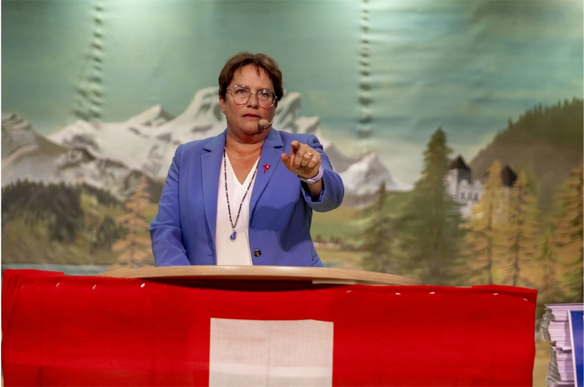 Magdalena Martullo‑Blocher zeigte Präsenz  in Därstetten und sucht den direkten ...