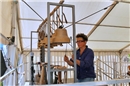 Magdalena Schatzmann beim Glockenspiel.