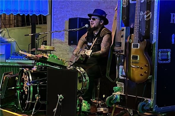 Marc Amachers Auftritt entsprach einer Stunde Sport, sein ganzer Körper war gefordert.