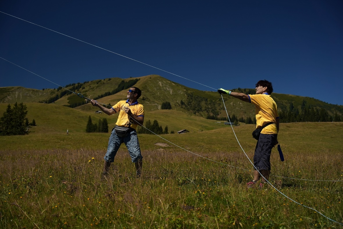 Marcel Burri aus Langenthal liessen zumindest eine ihrer beiden Kühe aufsteigen ...
