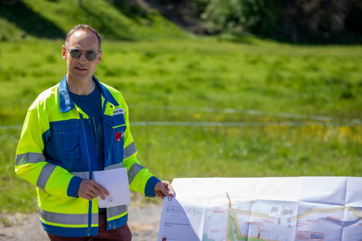 Marcel Dähler von Kissling + Zbinden AG Ingenieure, gab einen Einblick zur Aufga...