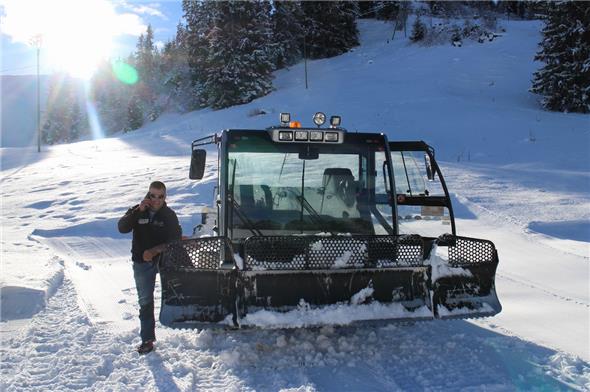 Marcel Dänzer ist in den Wintermonaten fast immer auf dem Hochplateau Sparenmoos anzutreffen.