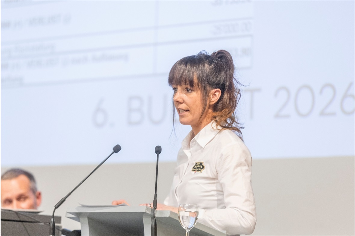 Marketingchefin Marissa Pfander, stellte das Budget und die kommenden Anlässe im...