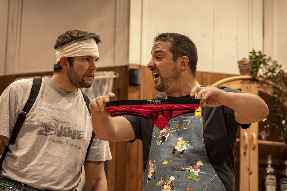 Markus Gebert (Joël Poschung) und Franz Tobler (Stefan Sigrist) fragen sich: «We...