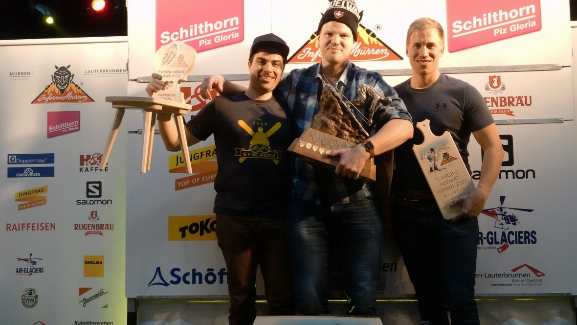 Mathias Reber auf dem Podest.