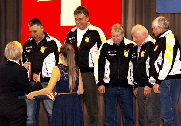 Medaillenempfang im Albisguetli.