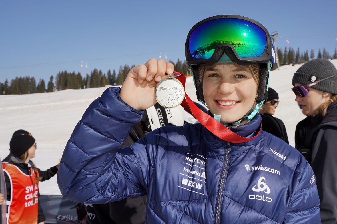 Mia Hauswirth (Saanen, U13) sicherte sich die Silbermedaille.