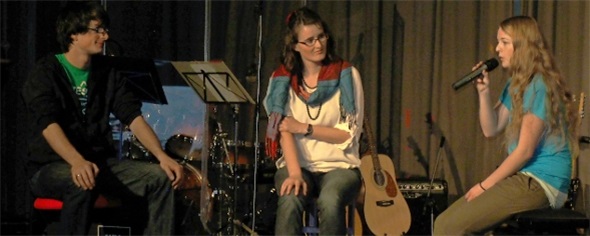 Micha Häsler, Rahel Egger und Andreina Bergmann