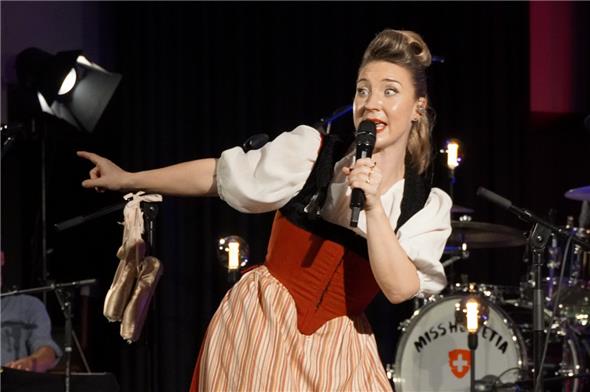 Miss Helvetia in Topform.