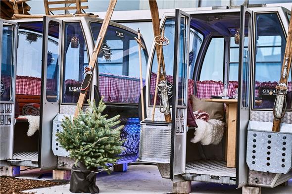 Mit den Gstaader Fondue-Gondeli wirbt die Gstaad Marketing GmbH um neue Gäste.