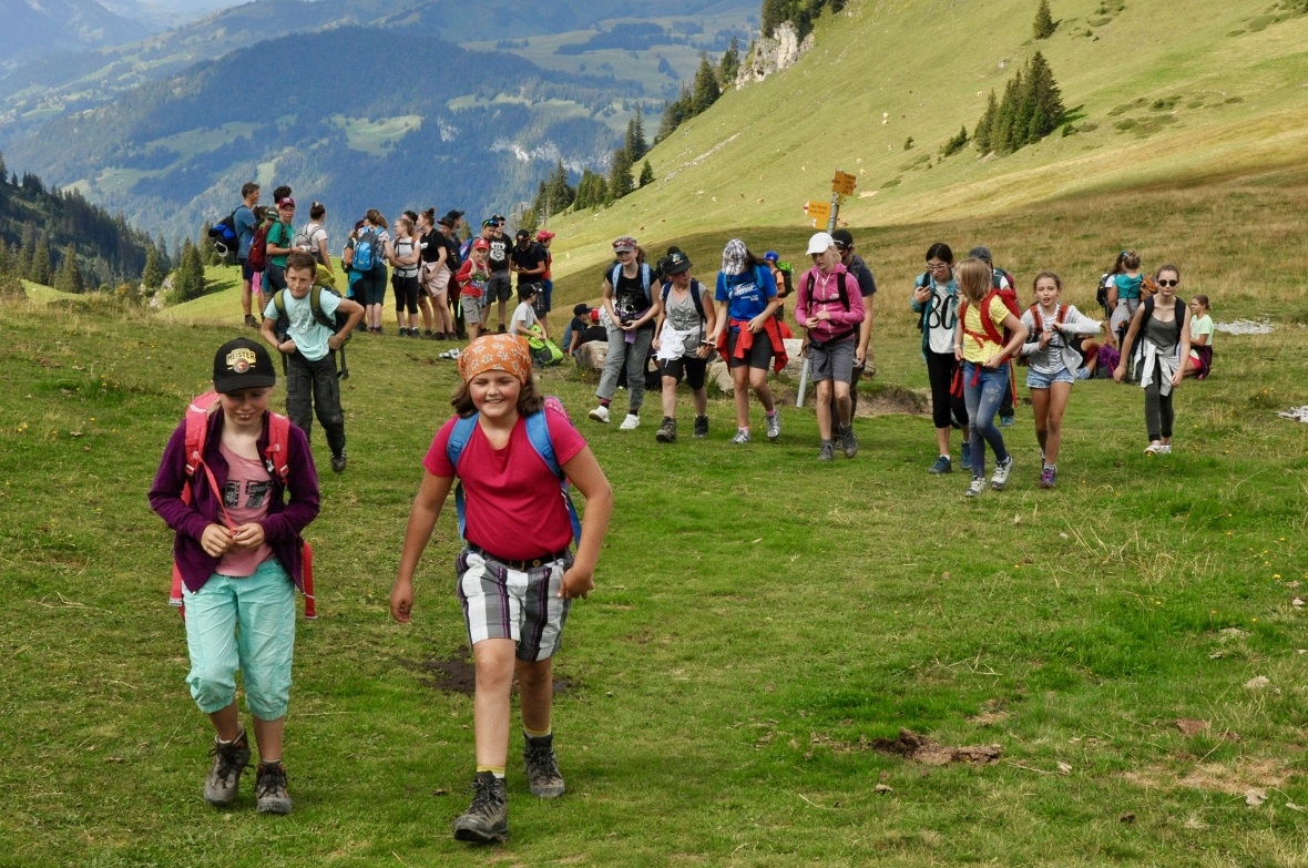 Mit frischen Kräften geht es an den letzten Anstieg zum Seebergsee.