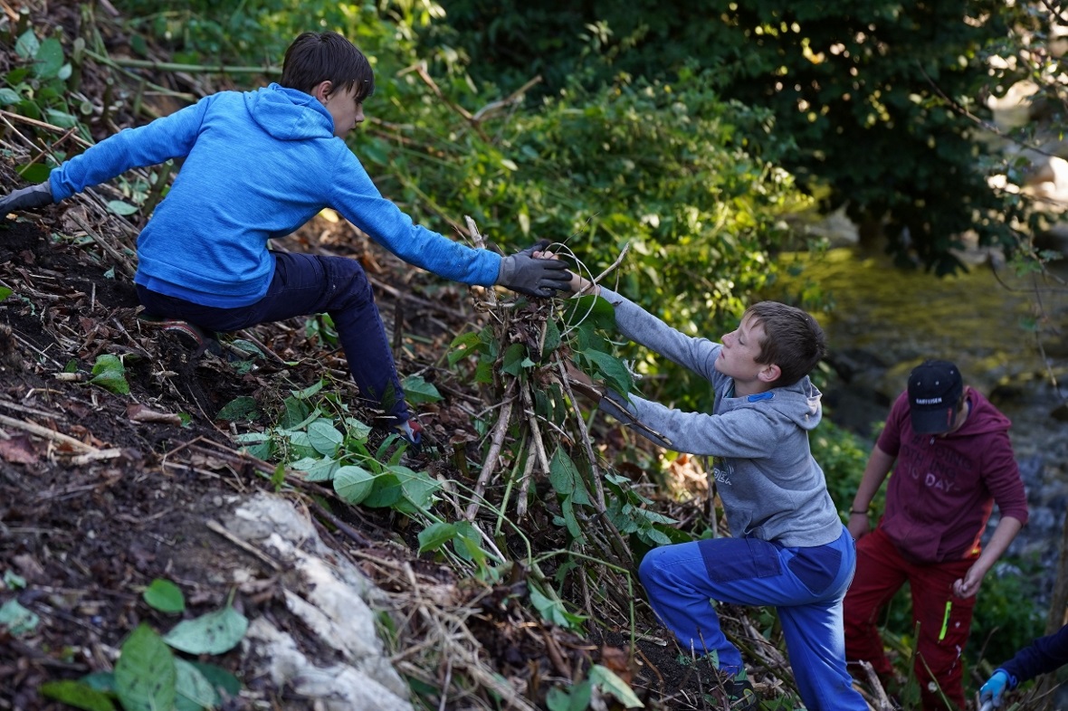 Mit vereinten Kräften gegen die unerwünschten Pflanzen.