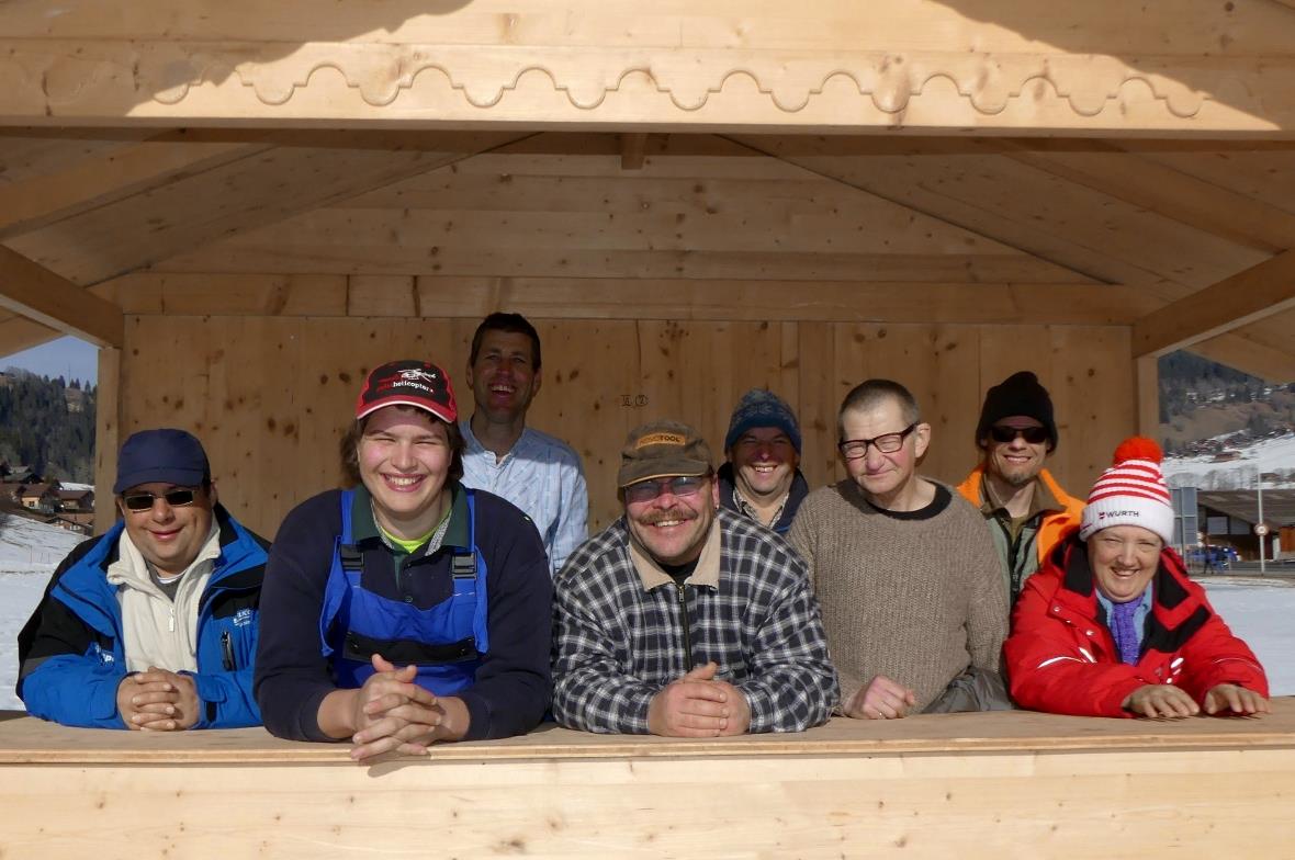 Mitarbeiterinnen und Mitarbeiter der Bergquelle zeigten viel Motivation während der Drehtage zum Kurzfilm über das Neubauprojekt.