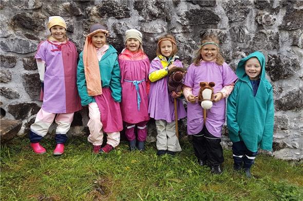 Mittelalterlich ging es für die Kinder an der Burg Mannenberg zu.
