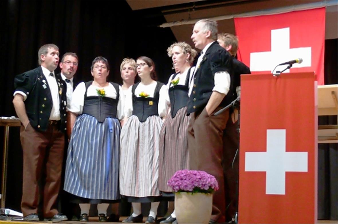 Musikalischer Abschluss der Jodlergruppe Simmenfall.