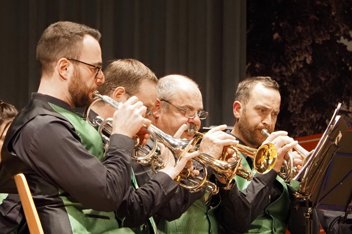 Musikgesellschaft Boltigen am Frühlingskonzert vom 25. März 2023.