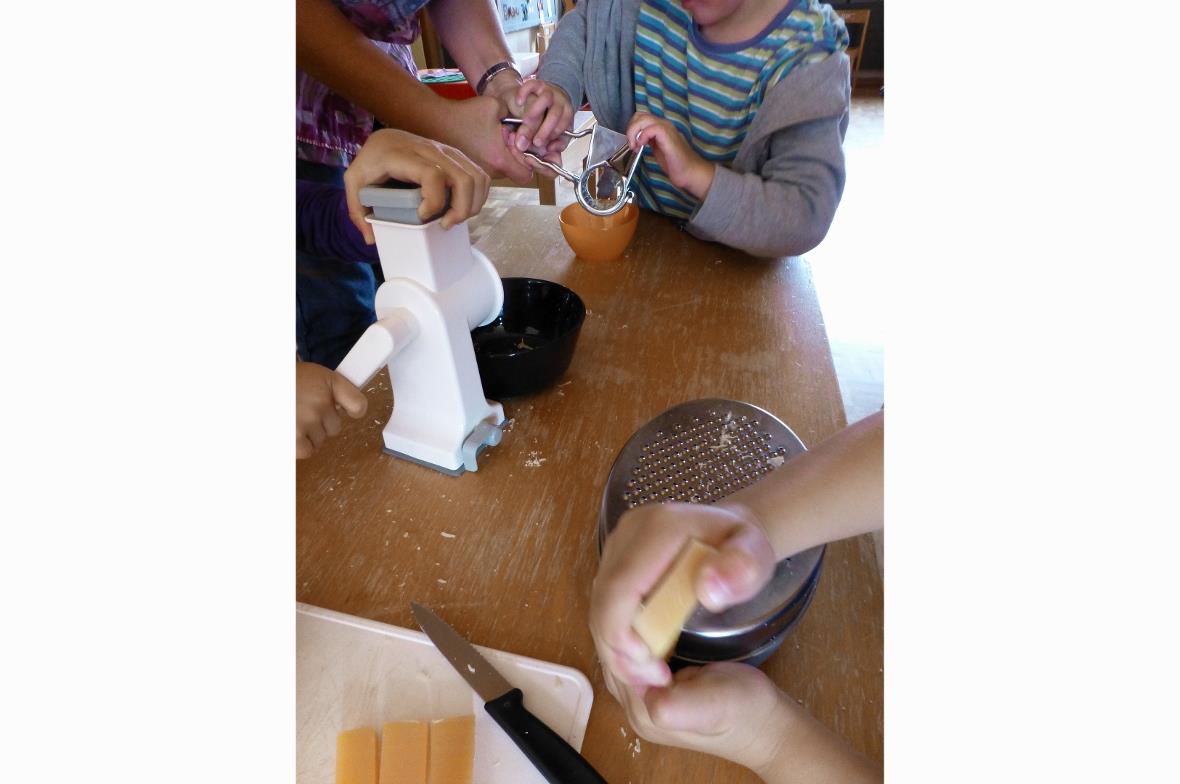 Muskelkraft für Mahlzeit.