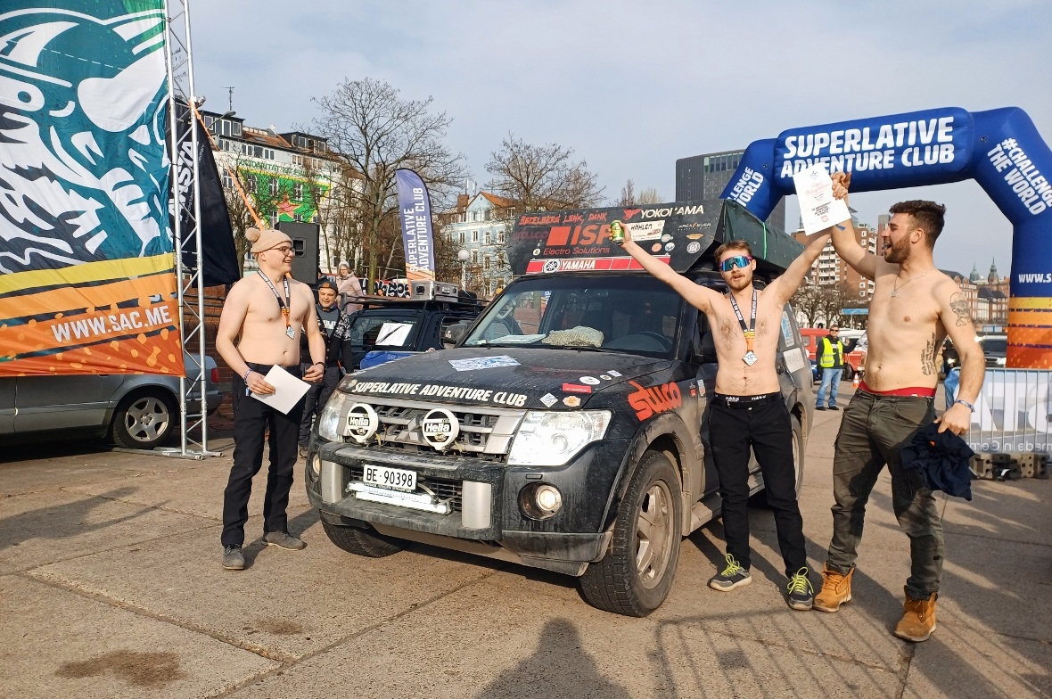 Nach 7’500 Kilometern rund um die Ostsee in Hamburg am Ziel angekommen.