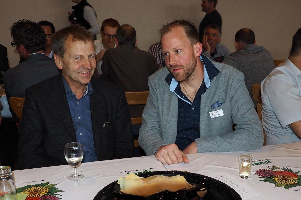 Nationalrat Erich von Siebenthal und OK-Präsident Thomas Gafner freuen sich auf ...