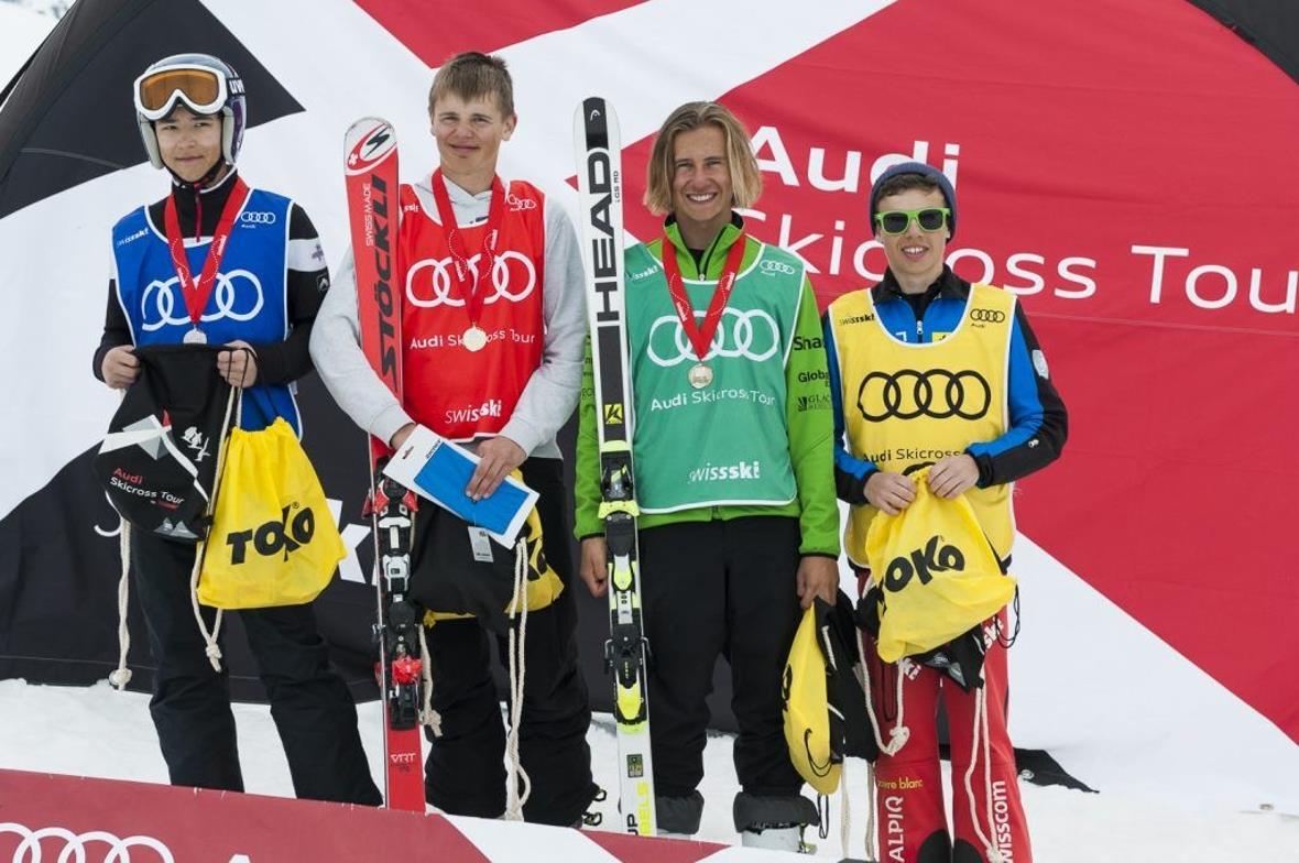 Nicholas Bingham (GB), Kilian Rufener aus Zweisimmen, Finn Sadler (AUS) sowie David Zenger aus Faulensee.