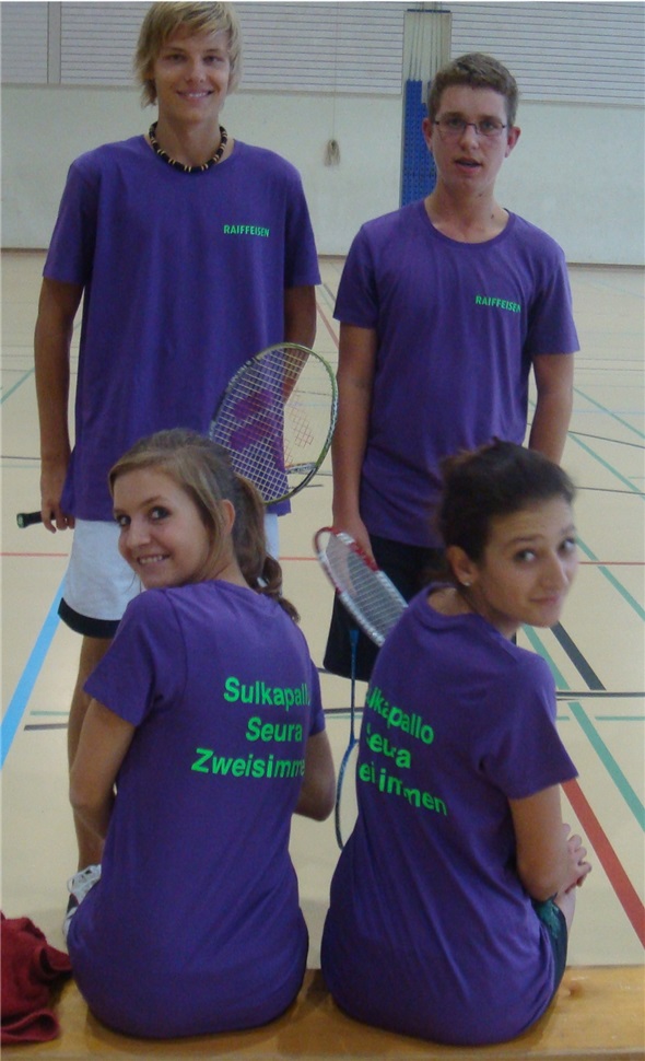 Niklas Kochsiek, Christoph Zahler, Nicole Matti und Lisa Kurt.