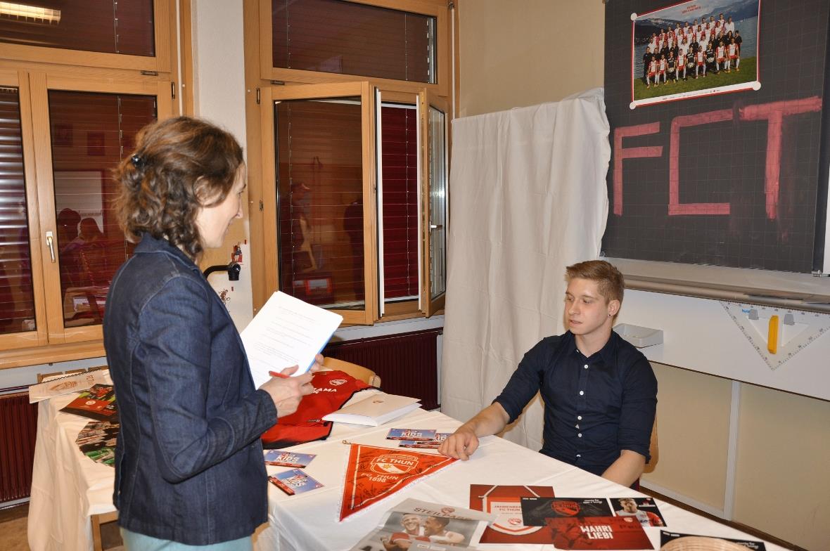 Nils Gobeli gibt kompetent Auskunft über den FC Thun.