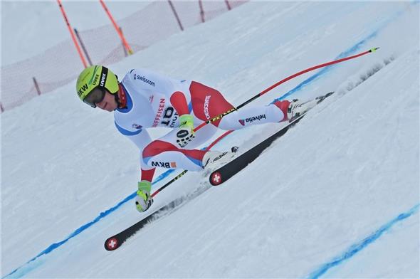 Nils Mani anlässlich eines Europacuprennens anfangs 2019 schnell unterwegs.