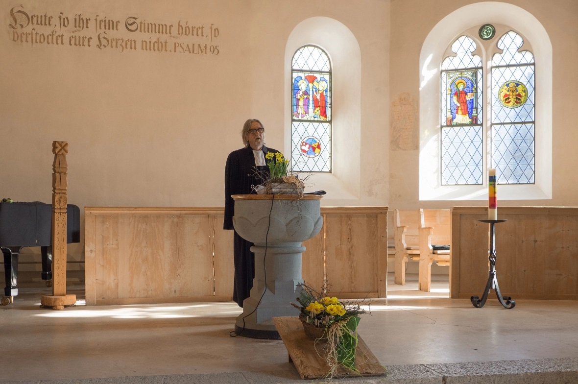 Noch einmal in Aktion: Günter O. Faßbender.