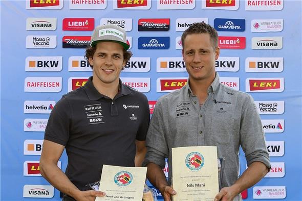 Noel von Grünigen und Nils Mani wurden für ihre tollen Resultate geehrt.