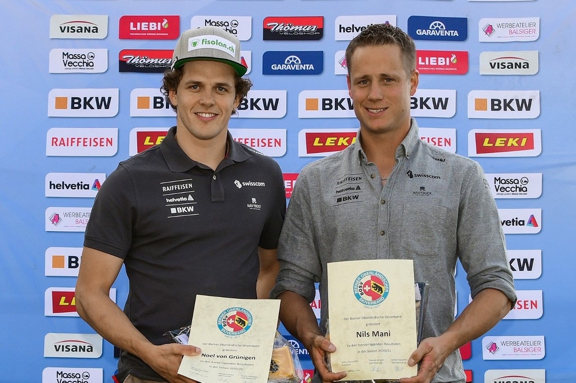 Noel von Grünigen und Nils Mani wurden für ihre tollen Resultate geehrt.