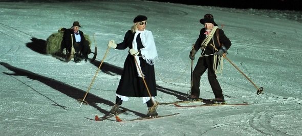 Nostalgie-Schneesportshow Lenk.