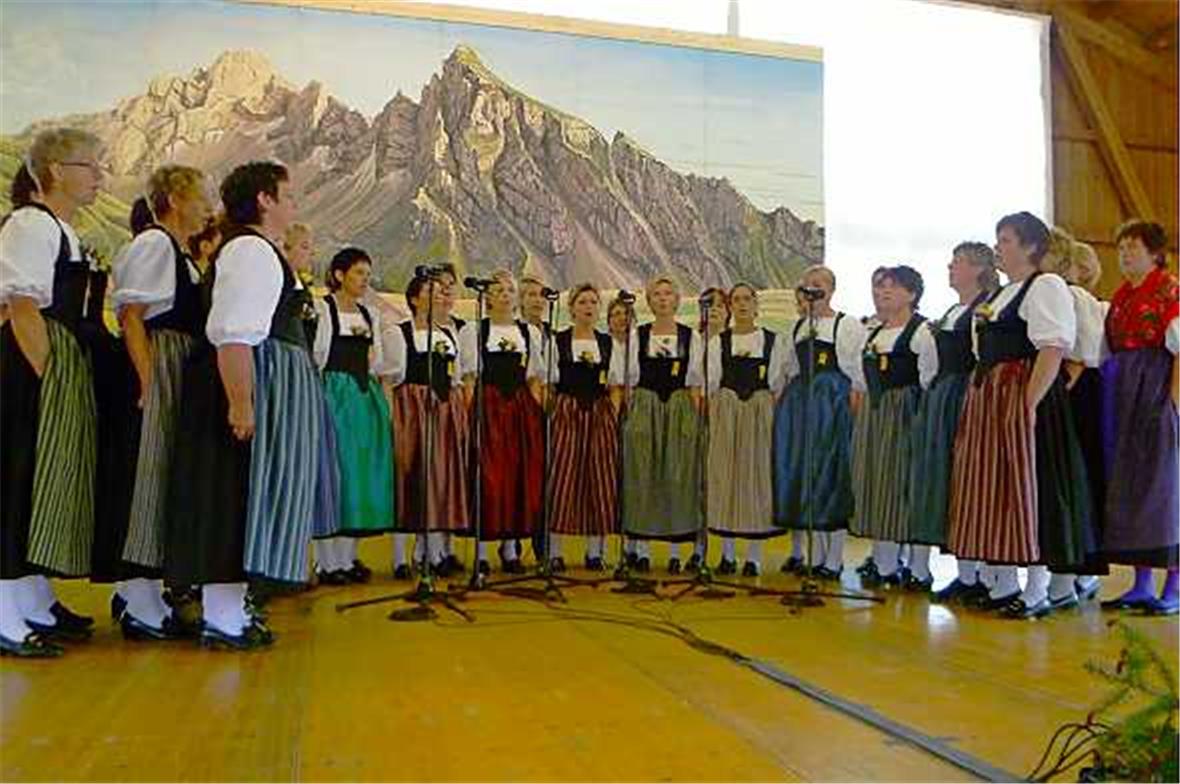 Nur Frauen singen in der Jodlergruppe «Echo vom Flösch».