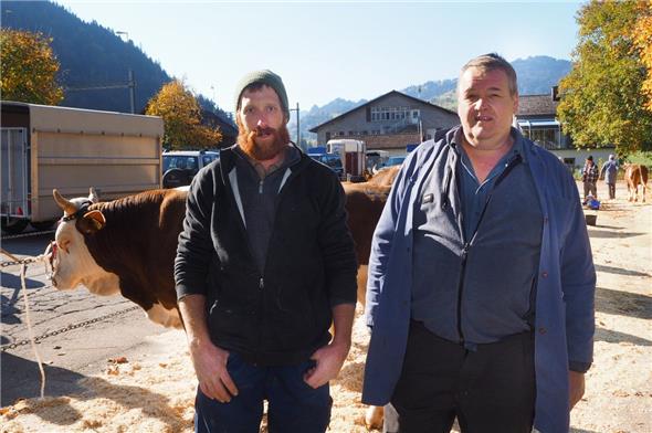 Organisatoren unter sich: Michael Guggisberg und Jakob Reichen vom Viehzuchtverein Boltigen.