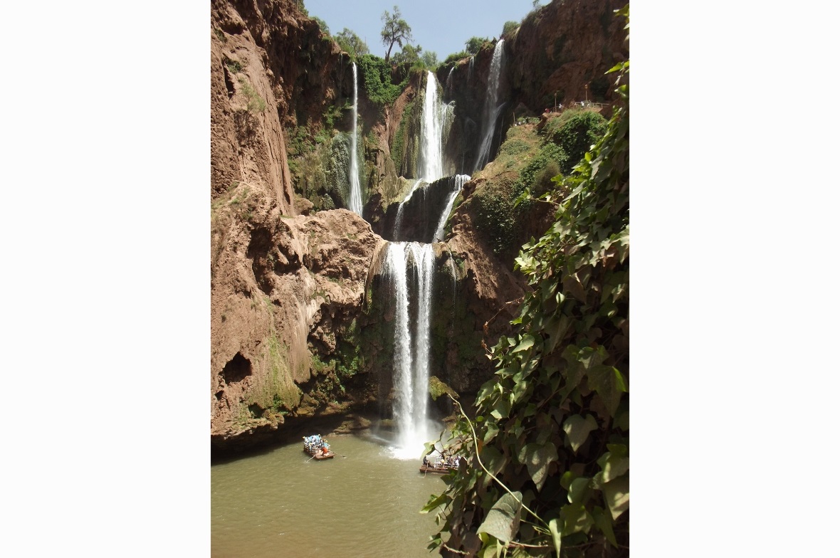 Ouzoud Fälle sind die höchsten und Wasserreichsten Wasserfälle von Marokko. Sie ...