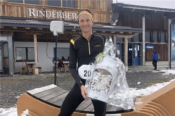 Patrick Feuz aus der Lenk ist der erste Rinderberg Berglauf Tagessieger. Er hält natürlich auch den Streckenrekord mit 1:10:48.