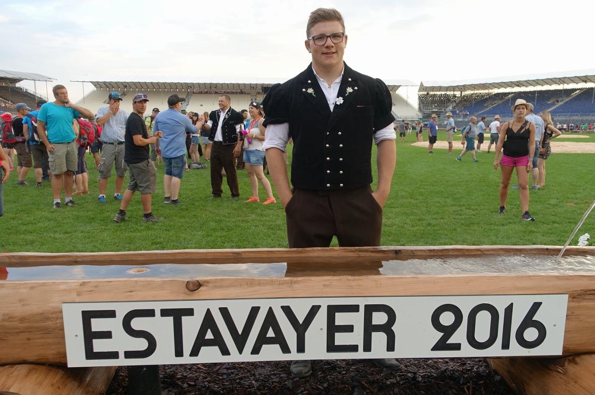 Patrick Gobeli vom Schwingklub Lenk war über sein erfolgreiches Abschneiden bei ...