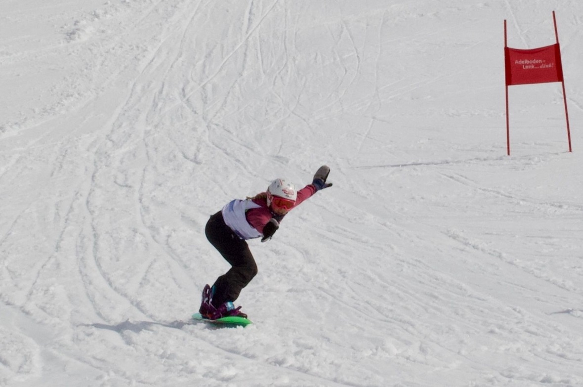 Perfekte Haltung kurz vor dem Ziel.