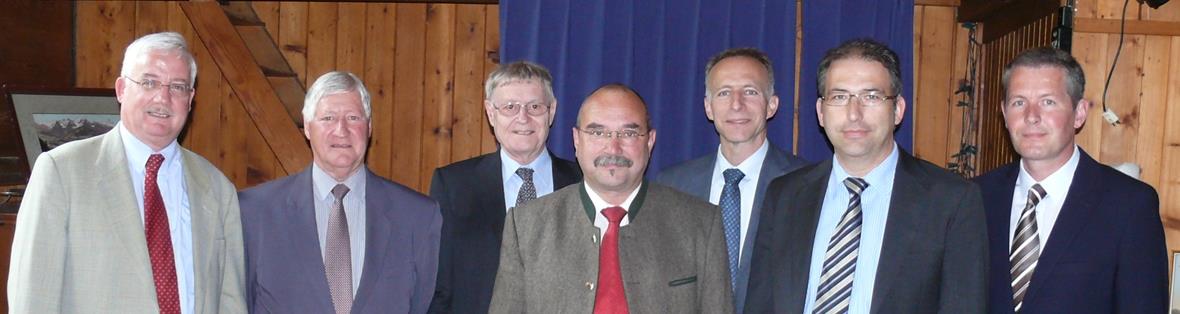 Peter Dubach (VR-Sekretär); Hans Lörtscher; Heinz Raaflaub (bisheriger VR-Präsident); Beat A.Schärz (Vizepräsident); Andreas Stettler (neuer Präsident); Boris Meyer und Andreas zum Wald (neue Verwaltungsräte).