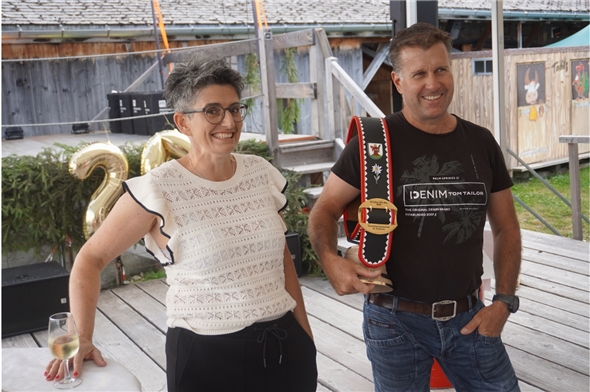 Petra und Christoph Krebs sind seit zwanzig Jahren mit Leib und Seele Gastgeber in der Ritz-Bar.