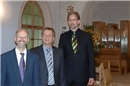 Pfarrer Hannes Dütchler, Synodalratspräsident Andreas Zeller, Pfarrer Matthijs v...